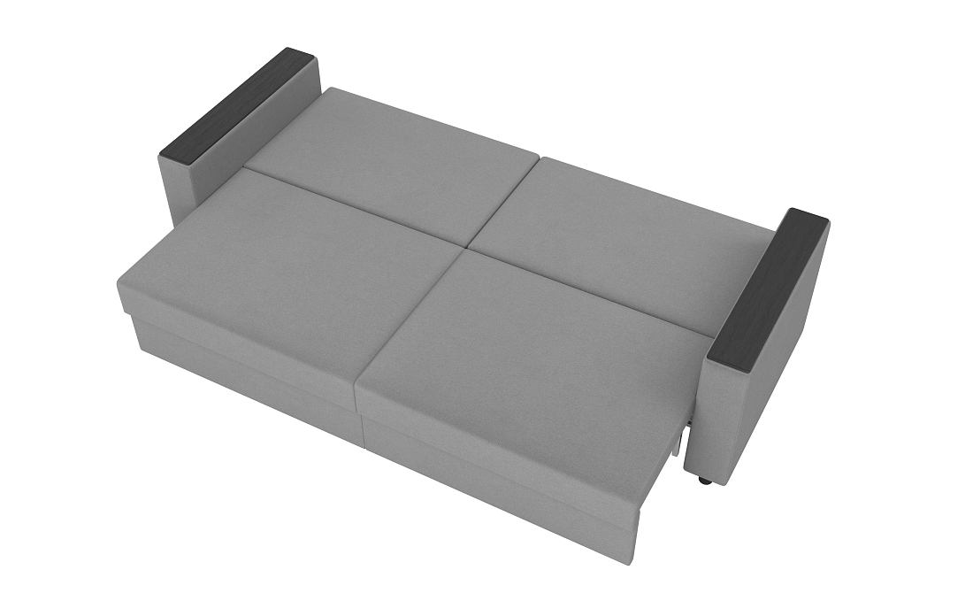 Гермес / Диван - кровать 3-х мест велюр parma 25 серый